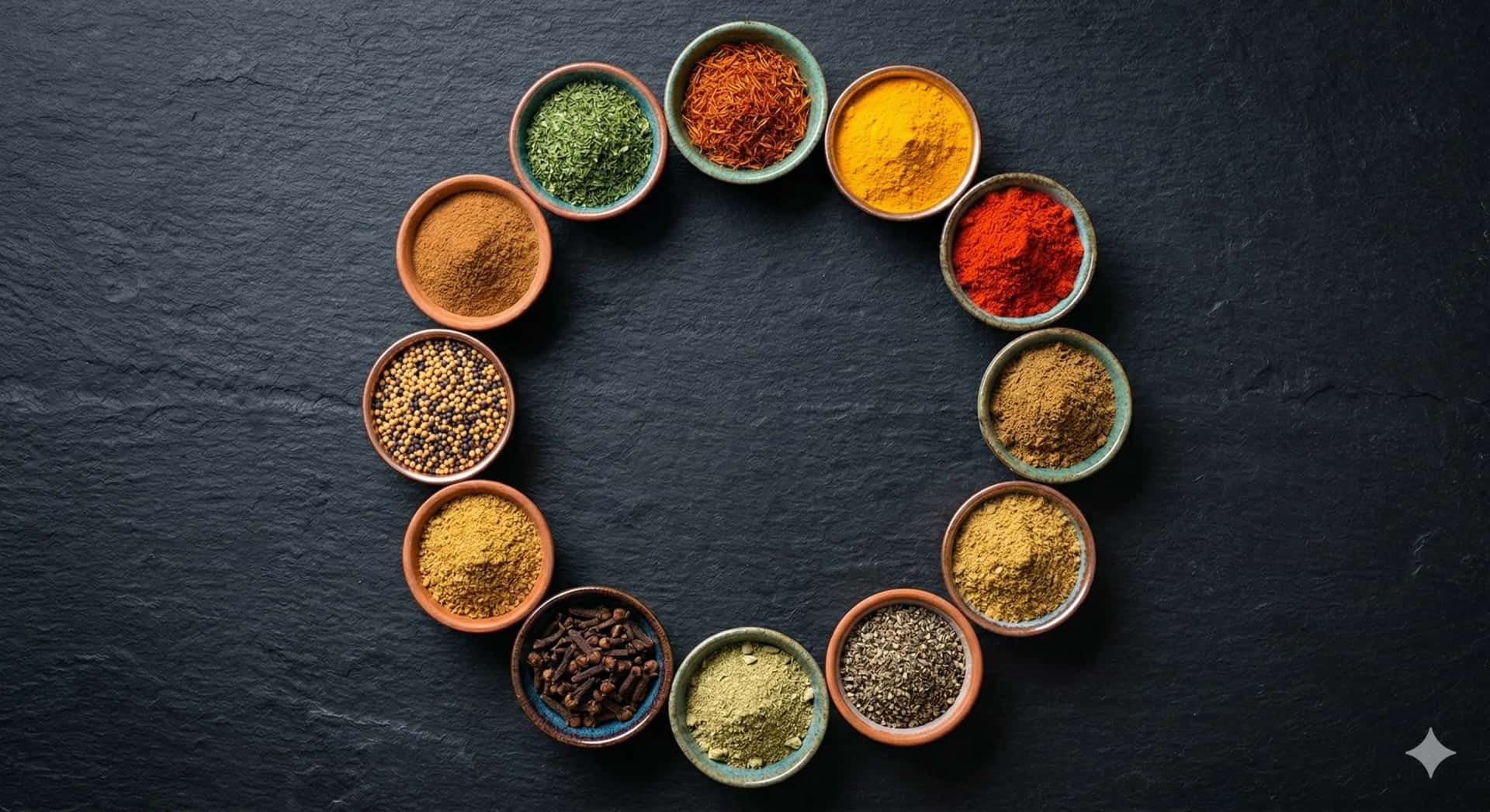 Colorful array of Indian spices by region