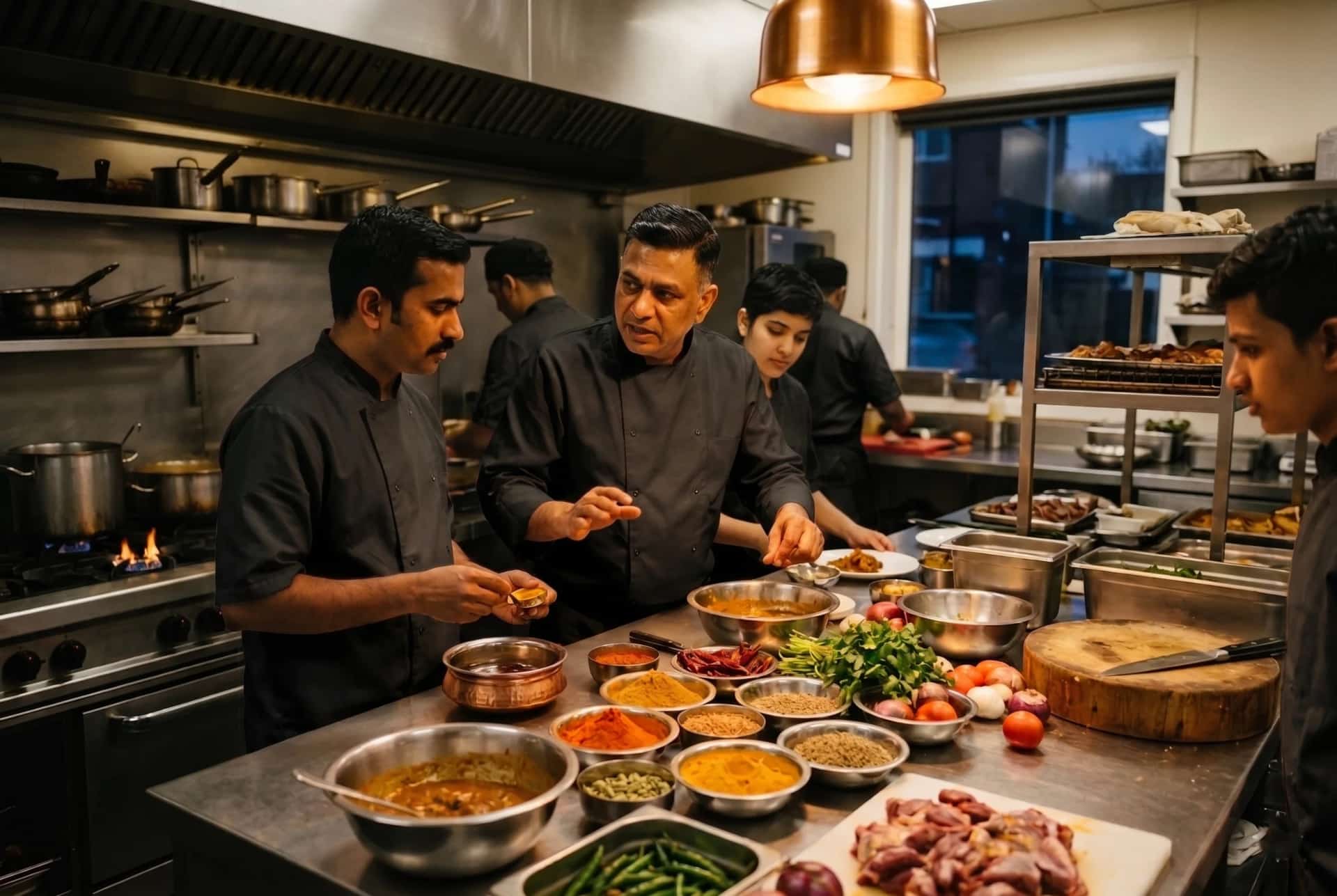 Gaylord catering team preparing food at an event